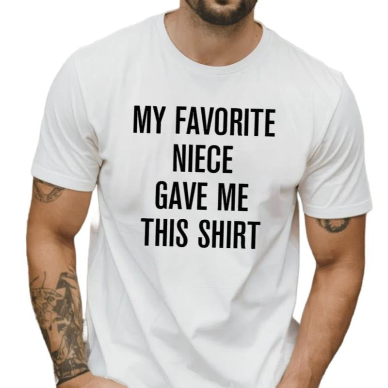 My Favorite Niece Gave Me This Shirt, Funny Uncle Shirt, Gift To Uncle From Niece, Fathers Day Gift, Regular Fit Short...