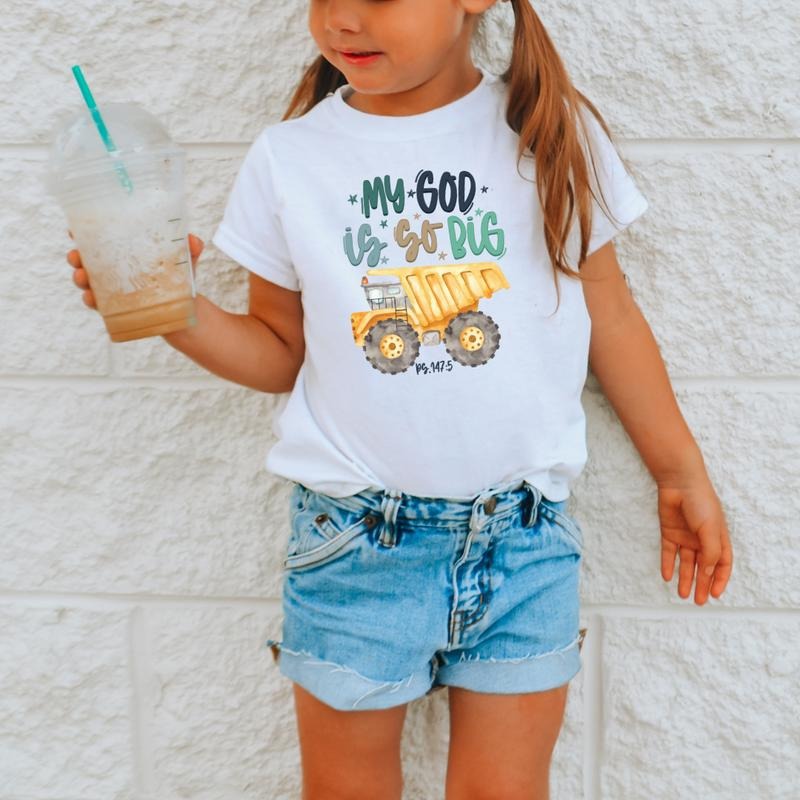My God Is So Big, Toddler T-Shirts & Baby Bodysuits, Graphic Infant Clothes, Cute Baby Shower Gift, Trendy Kids Apparel,...