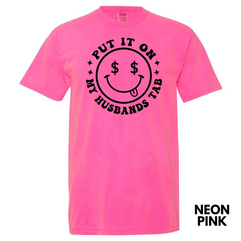 My Husbands Tab Happy Face Comfort Colors T-Shirt 'NLB' Hoodie Sweatshirt | PrintMintTees.com
