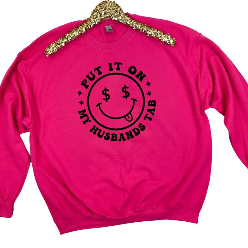My Husbands Tab Happy Face Sweatshirt 'NLB' Shirt Hoodie | PrintMintTees.com