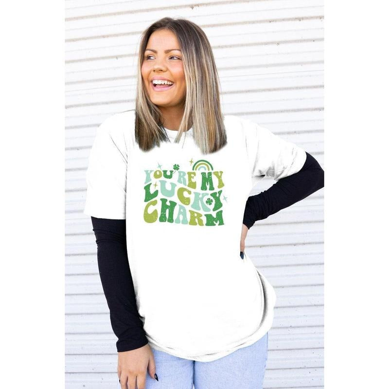 My Lucky Charm Adult Soft-Tek Blend T-Shirt Hoodie Sweatshirt | PrintMintTees.com