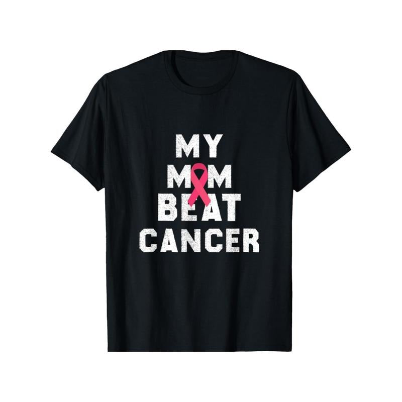 My Mom Beat Cancer Survivor Mom Like A Boss T-Shirt Made in USA Hoodie Sweatshirt | PrintMintTees.com
