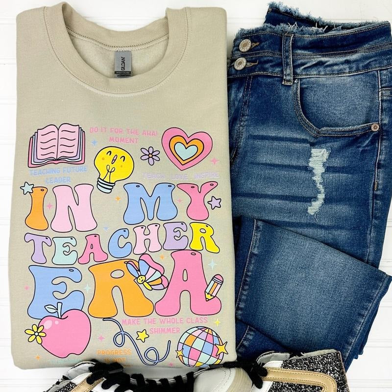 My Teacher Retro Gildan Sweatshirt Shirt Hoodie | PrintMintTees.com