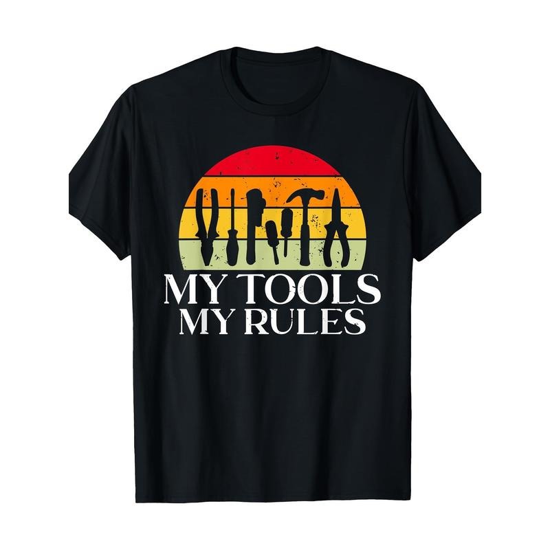 My Tools My Rules Handyman Woodworker Craftsman T-shirt made in usa Hoodie Sweatshirt | PrintMintTees.com