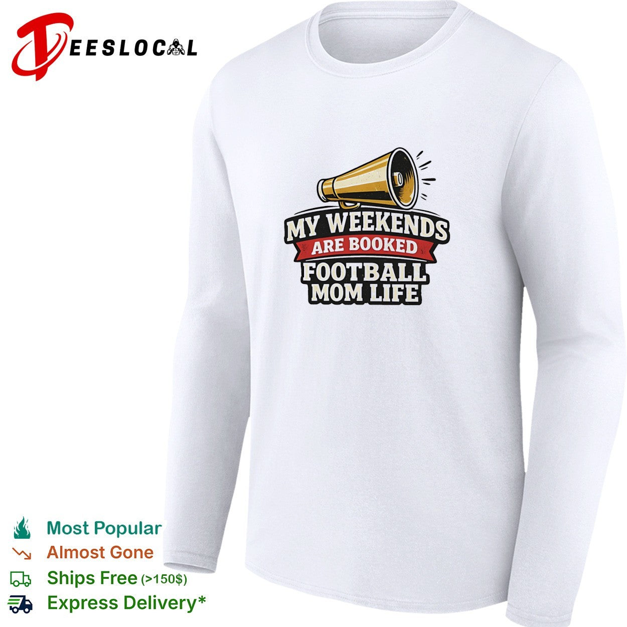 My weekends are booked football mom life shirt