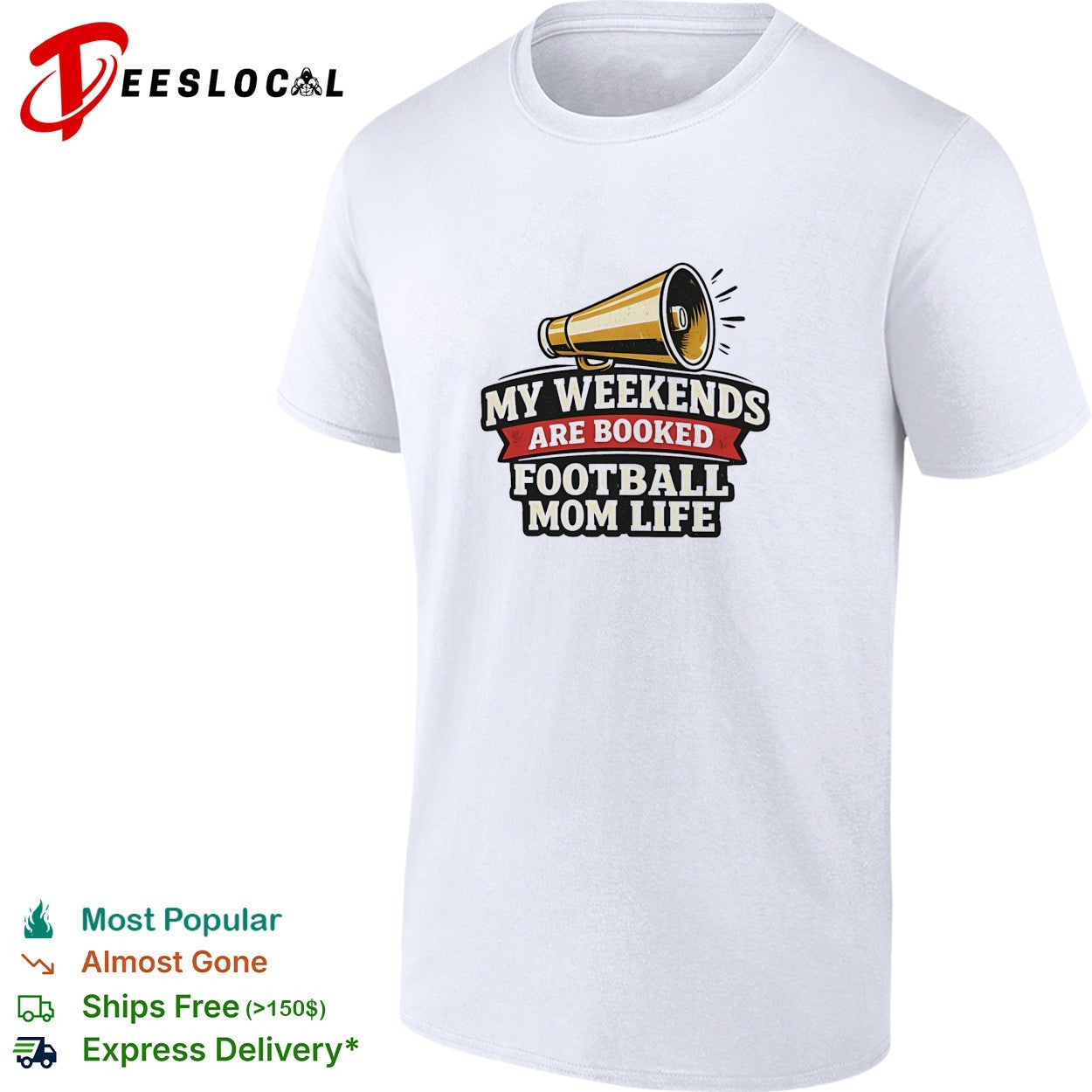 My weekends are booked football mom life shirt