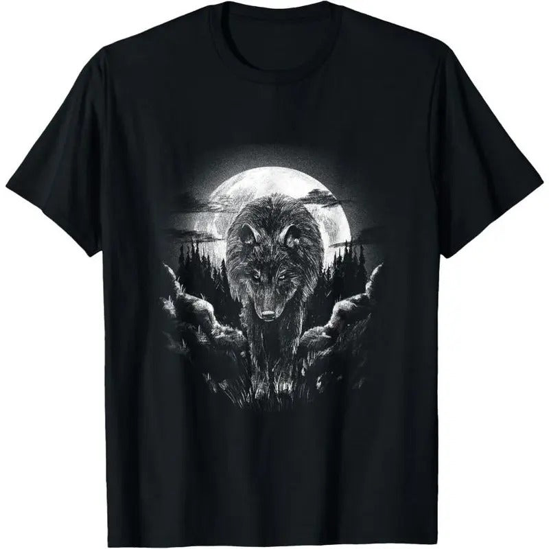 Mysterious World Beauty Wild Lone Nature Lovers Forest Wolf T-Shirt Hoodie Sweatshirt | PrintMintTees.com