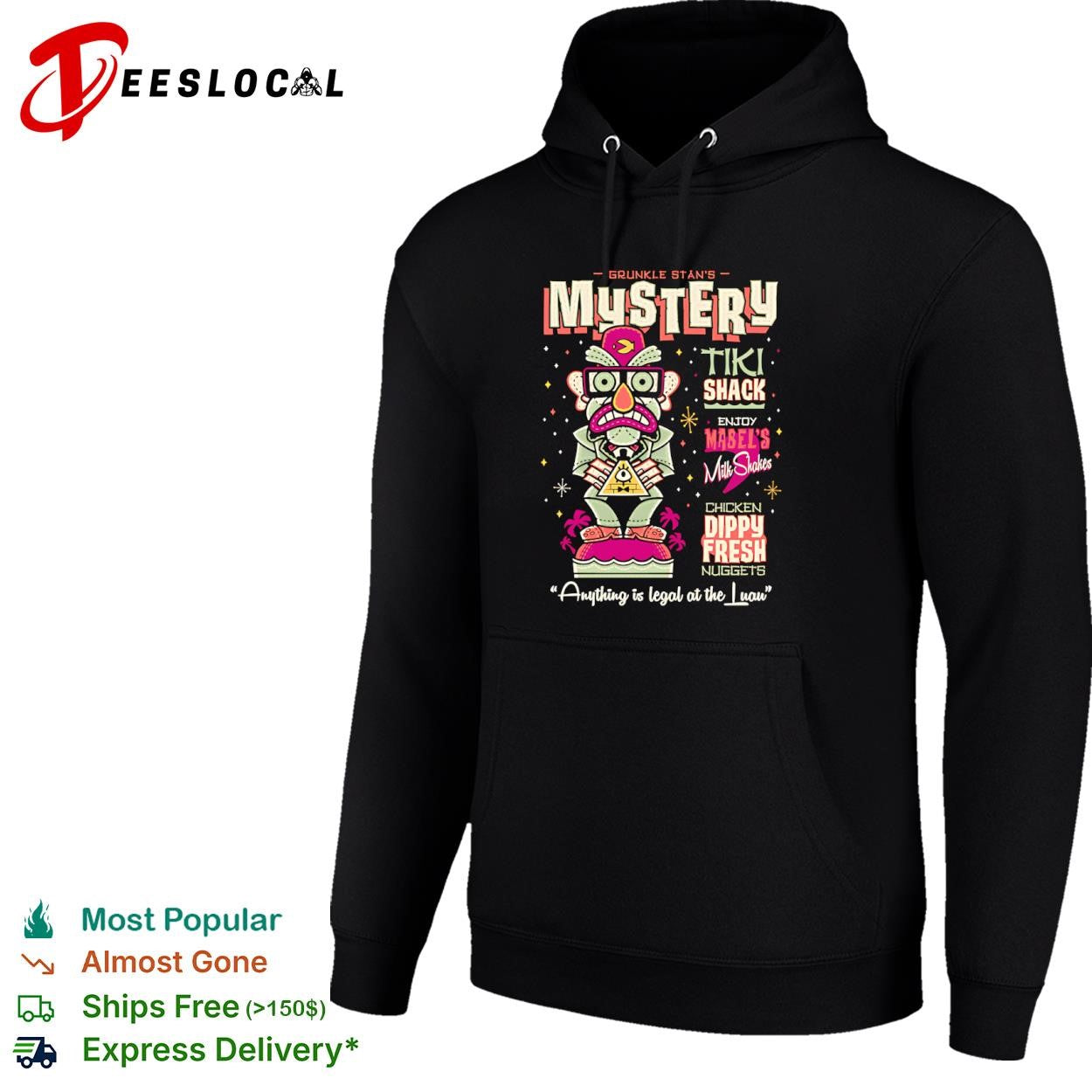 Mystery Tiki Shack Anything is legal at the Luau shirt