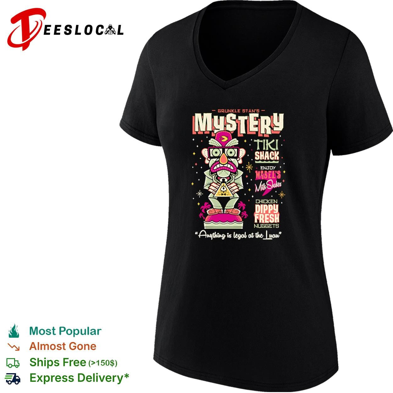 Mystery Tiki Shack Anything is legal at the Luau shirt