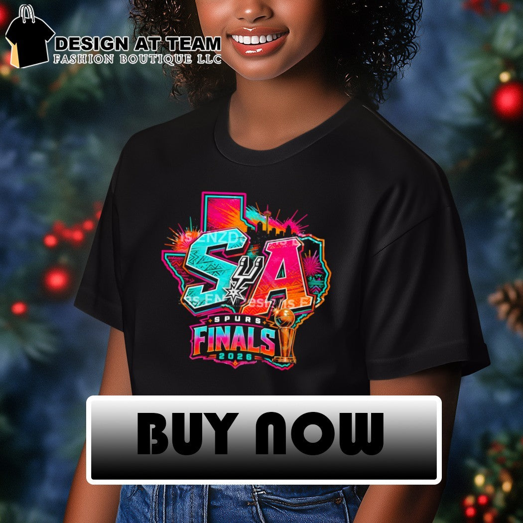 San Antonio Spurs basketball team SA Finals 2026 Texas city skyline trophy shirt