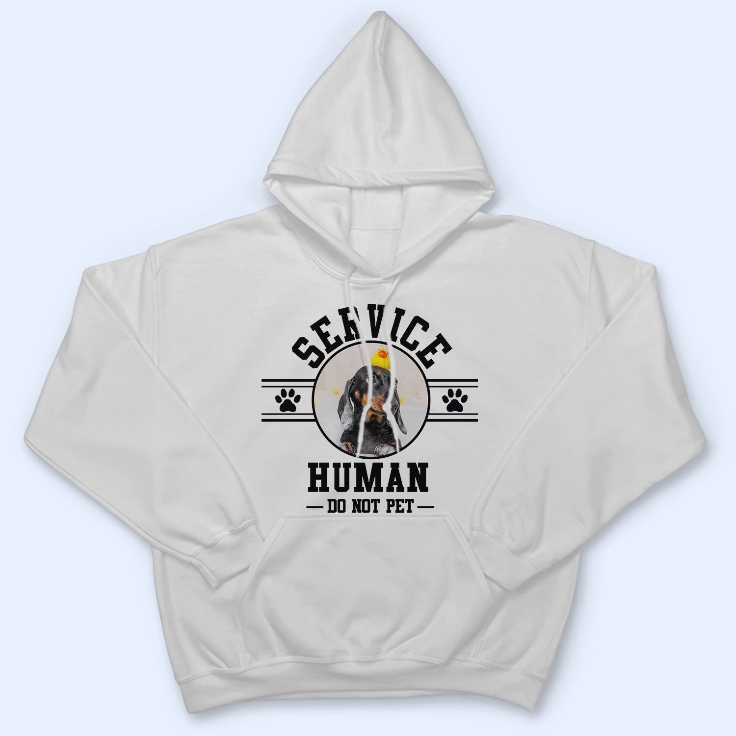 Custom Photo Dog Cat Service Human Do Not Pet - Gift For Pet Lovers - Personalized T Shirt