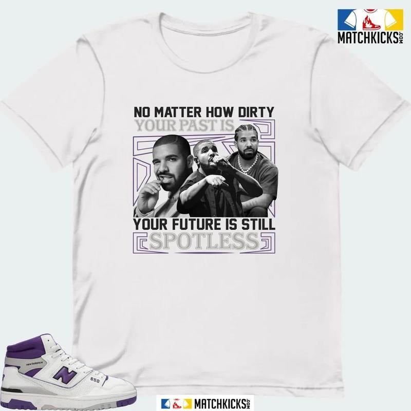 NB 650 WHITE INTERSTELLAR PURPLE SNEAKER MATCHING T-SHIRT (NO MATTER HOW DIRTY) Hoodie Sweatshirt | PrintMintTees.com