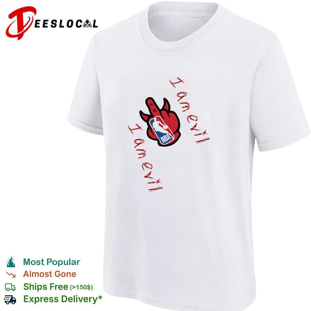 NBA hand I am evil shirt