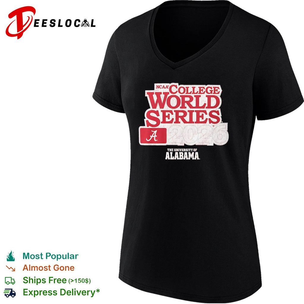 NCAA College World Series 2026 The University of Alabama logo shirt