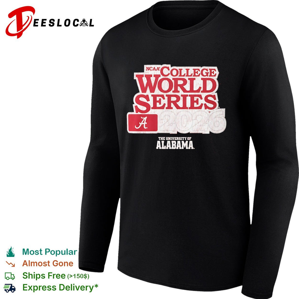NCAA College World Series 2026 The University of Alabama logo shirt