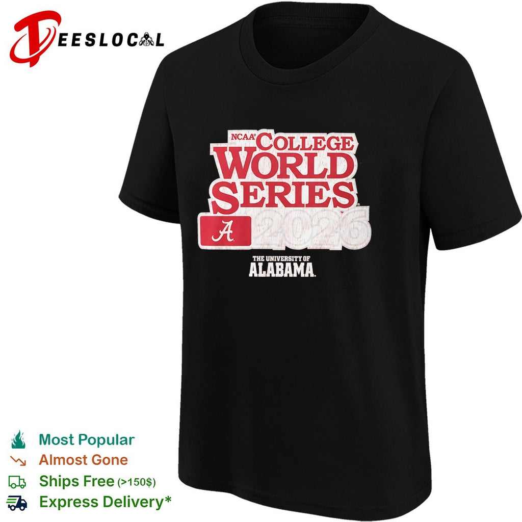 NCAA College World Series 2026 The University of Alabama logo shirt