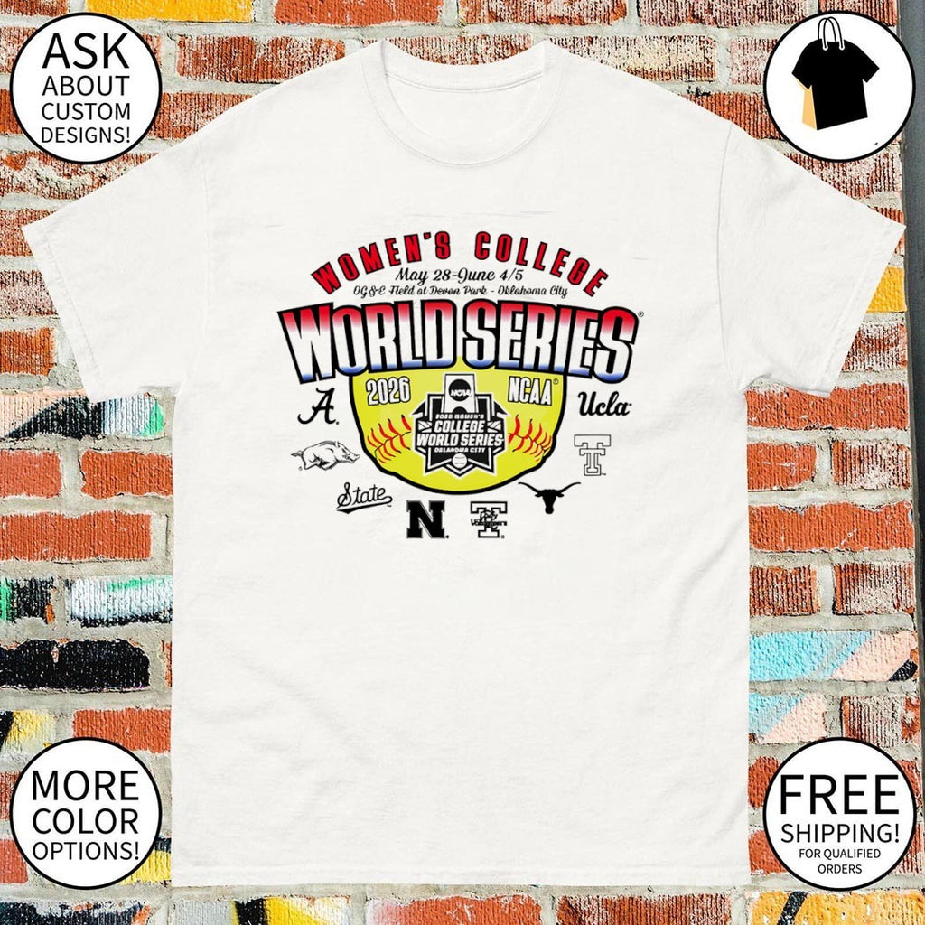 NCAA Softball Women’s College World Series 2026 Oklahoma City team logo shirt