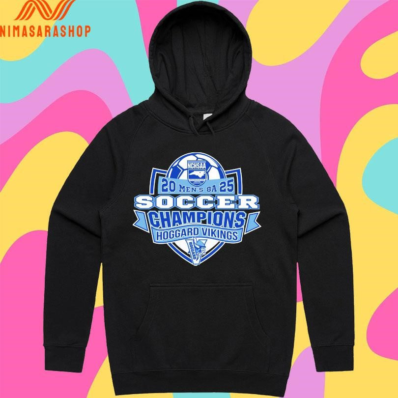 NCHSAA Men’s 8A 2025 Soccer Champions Hoggard Vikings Shirts