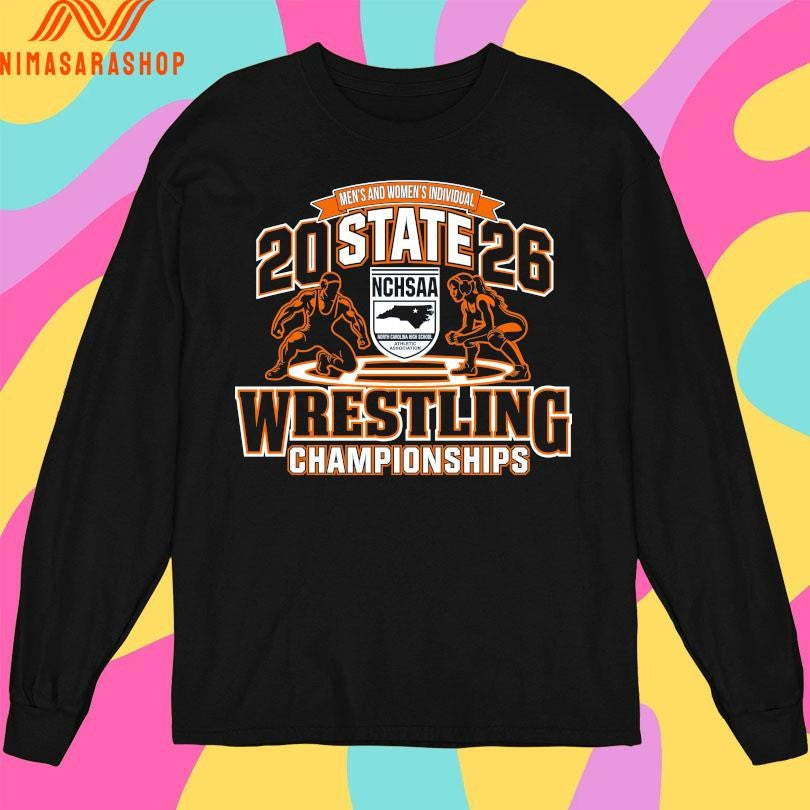 NCHSAA Men’s And Women’s Individual Wrestling State Championships 2026 Shirts