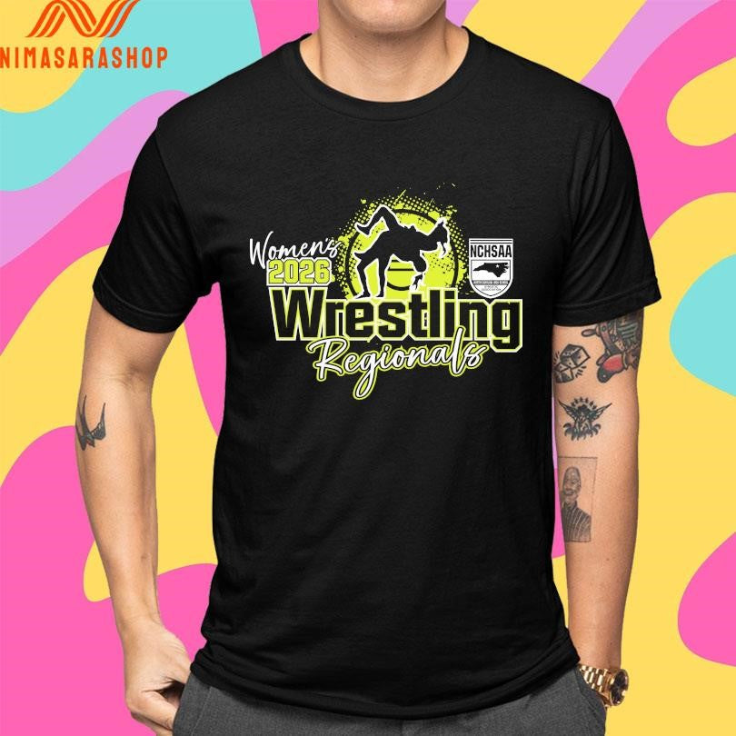 NCHSAA Wrestling Women Regionals 2026 Shirts