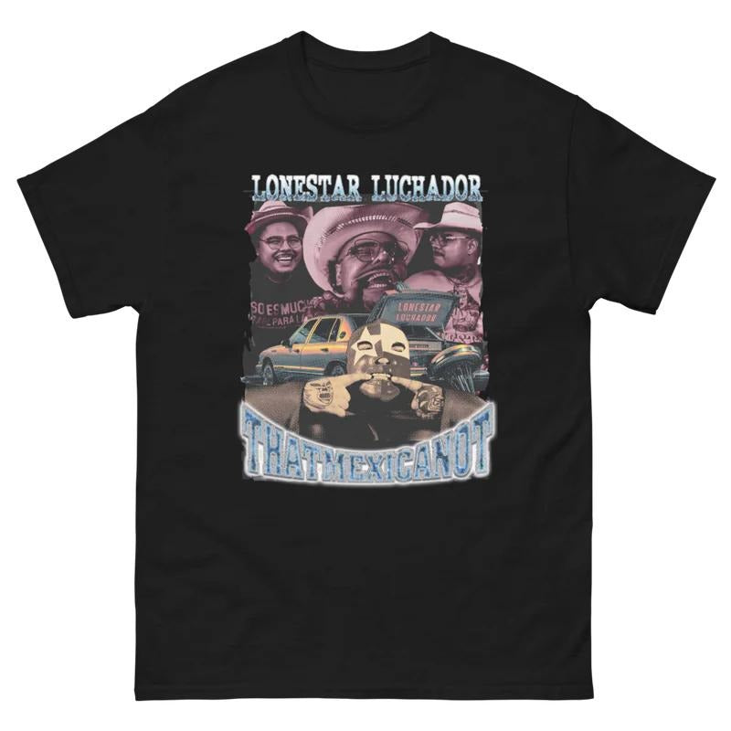 NEW That Mexican Lonestar Luchador T-shirt Hoodie Sweatshirt | PrintMintTees.com