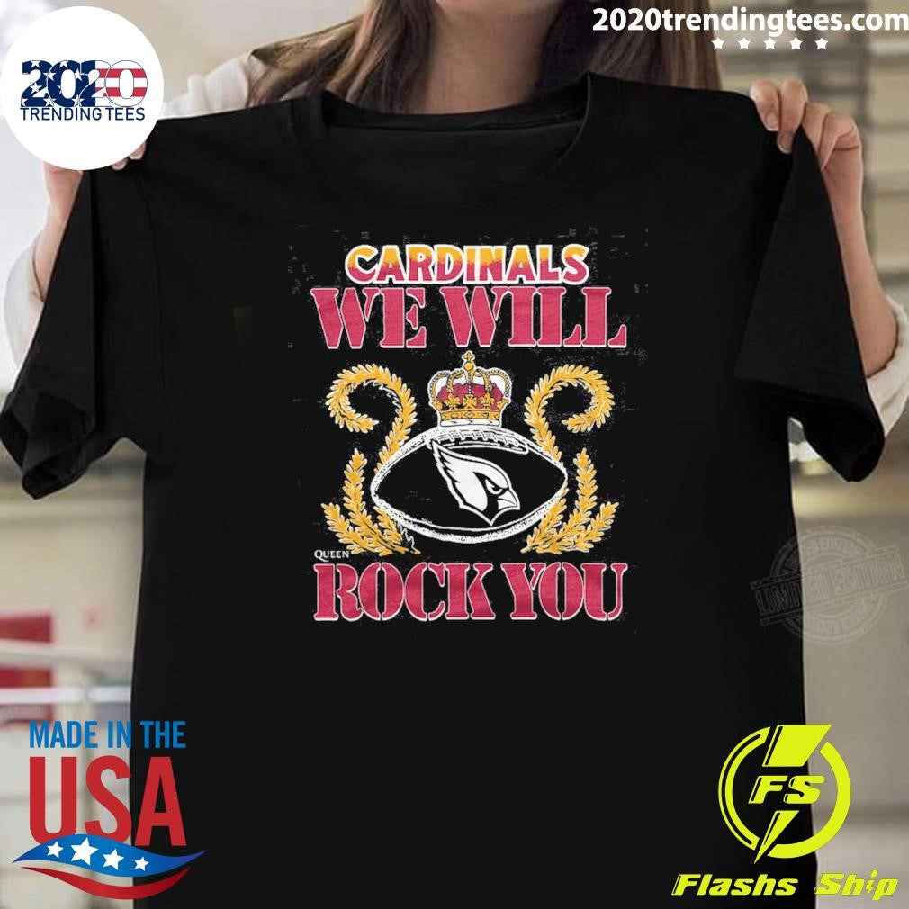 NFL 2026 Arizona Cardinals Homage We Will Rock You Schedule Queen Tri-Blend Shirt