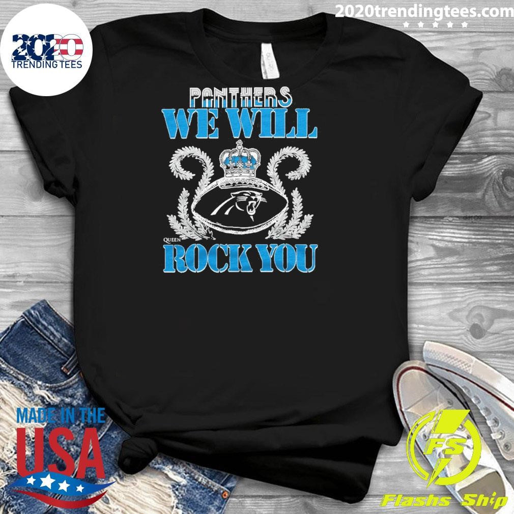 NFL 2026 Carolina Panthers Homage We Will Rock You Schedule Queen Tri-Blend Shirt
