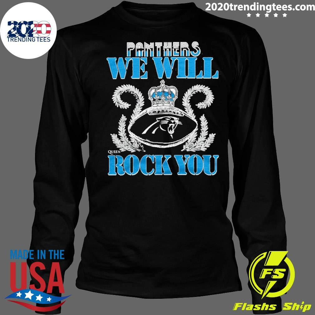 NFL 2026 Carolina Panthers Homage We Will Rock You Schedule Queen Tri-Blend Shirt