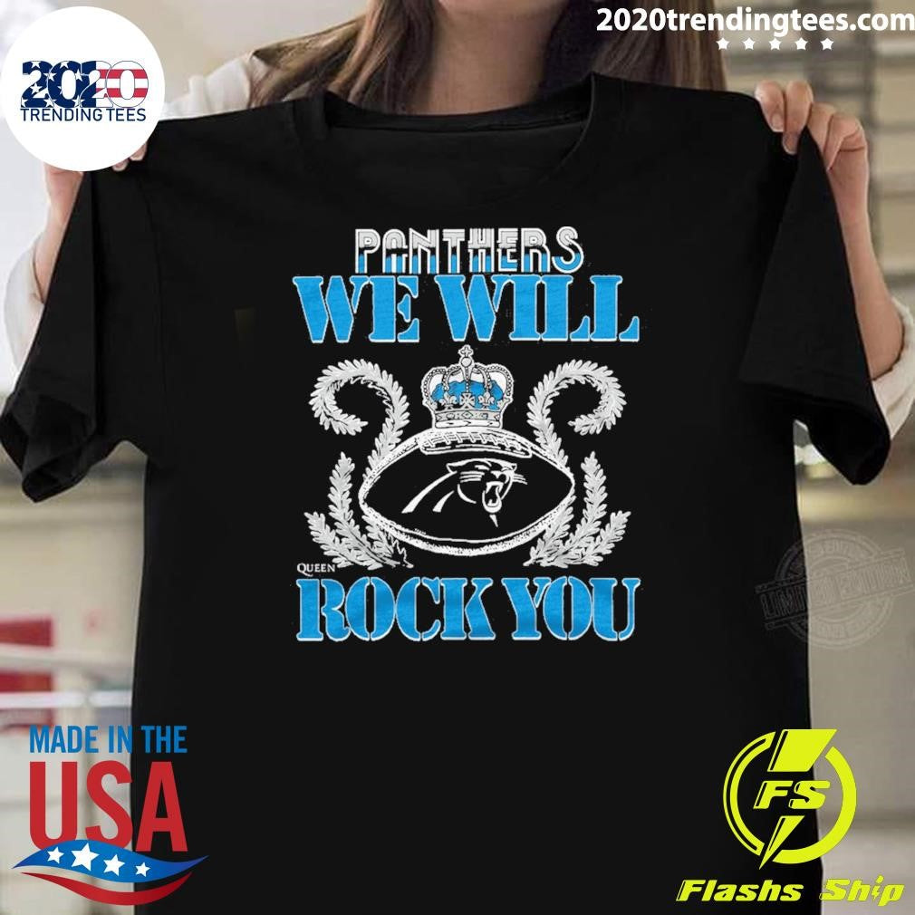 NFL 2026 Carolina Panthers Homage We Will Rock You Schedule Queen Tri-Blend Shirt