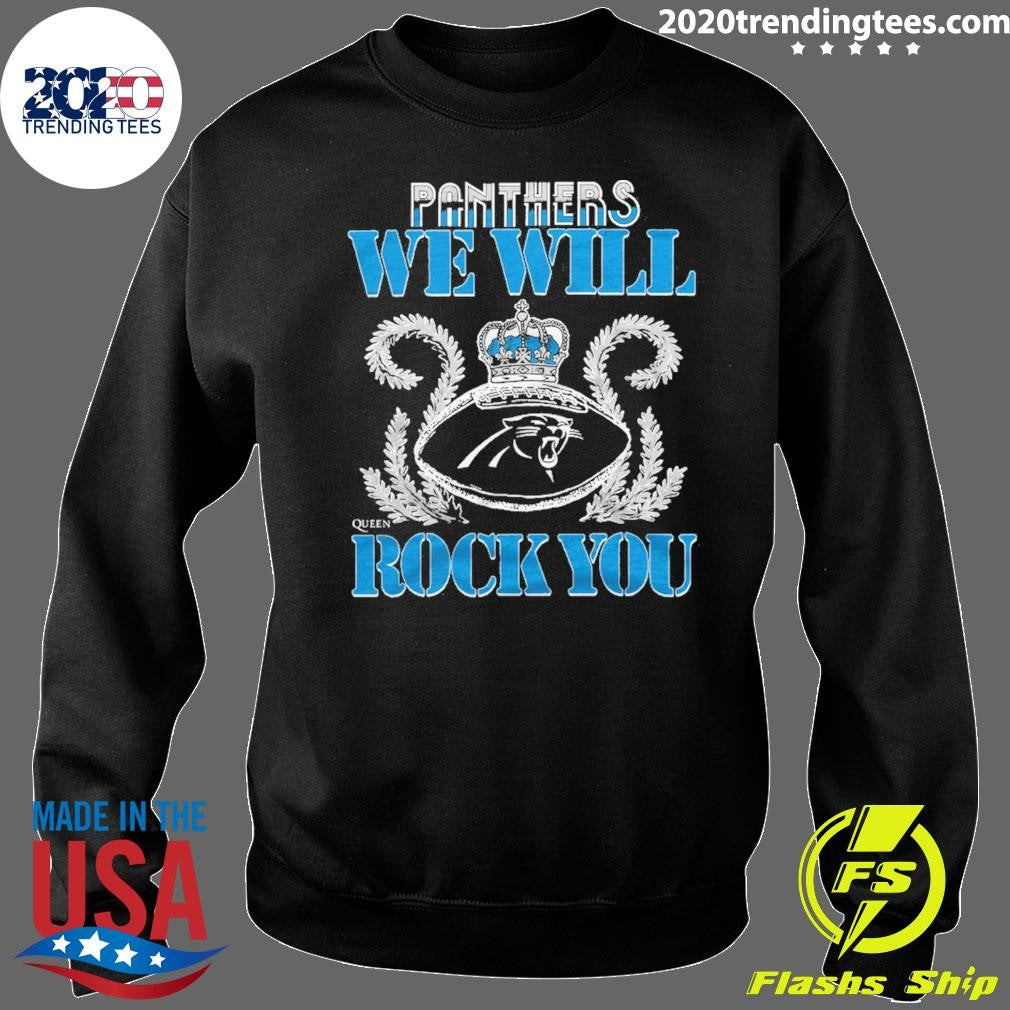 NFL 2026 Carolina Panthers Homage We Will Rock You Schedule Queen Tri-Blend Shirt