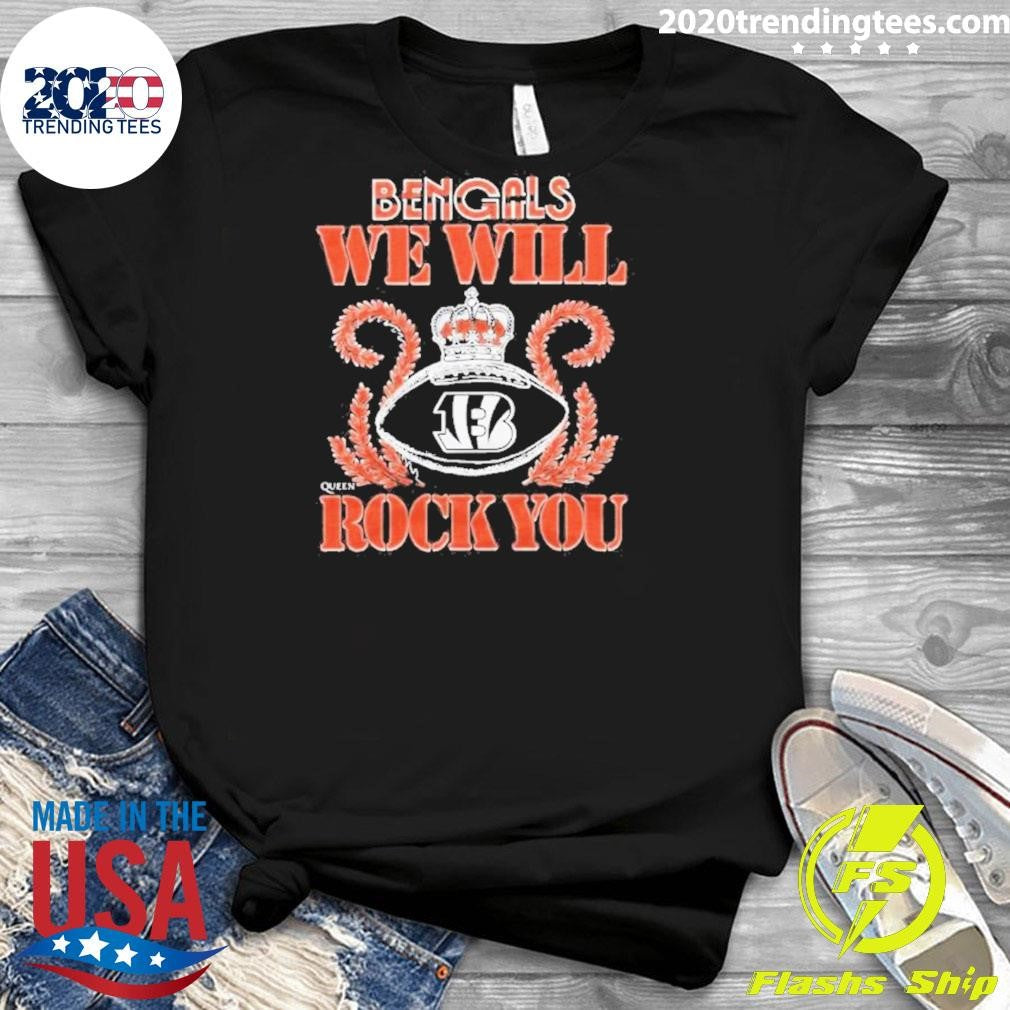 NFL 2026 Cincinnati Bengals Homage We Will Rock You Schedule Queen Tri-Blend Shirt