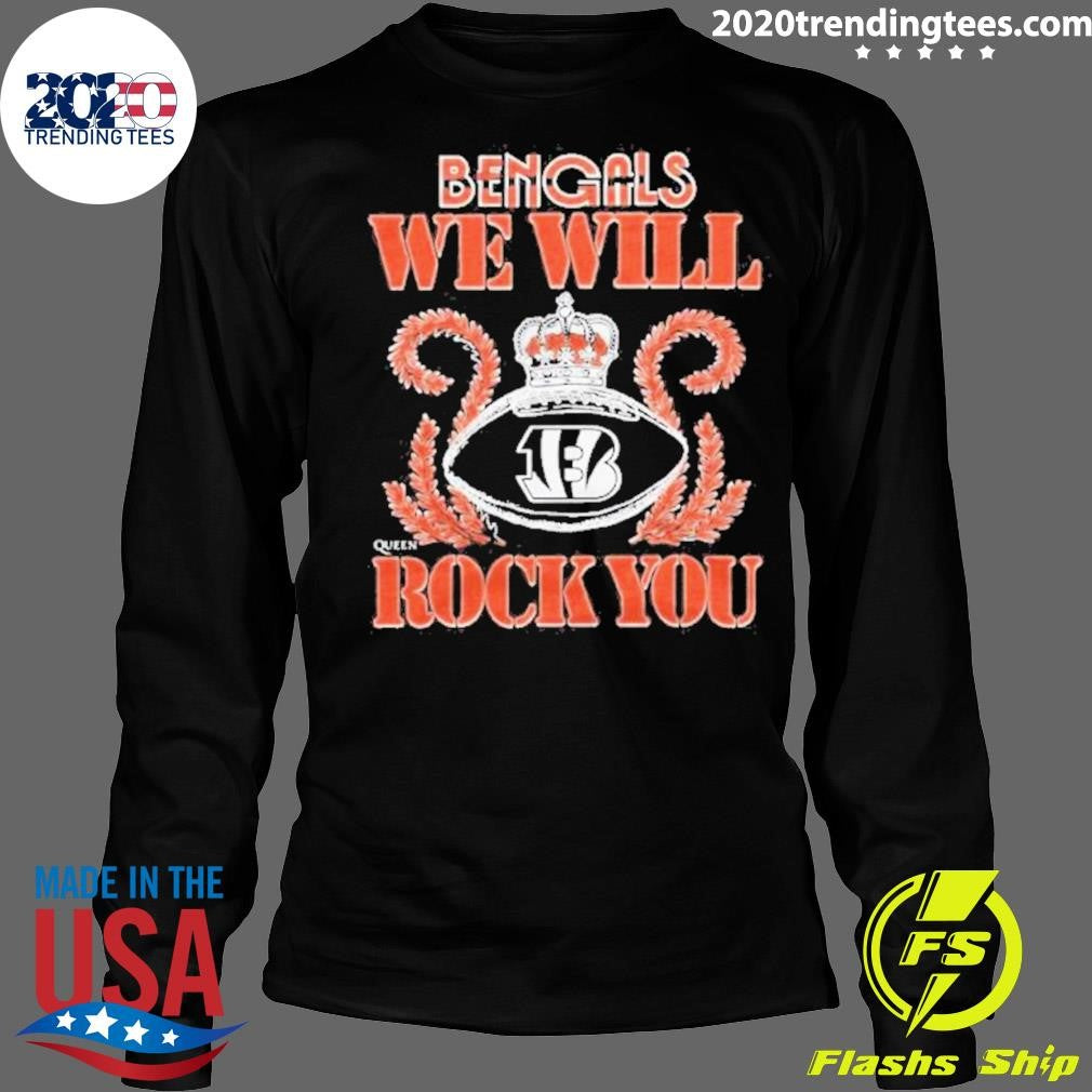 NFL 2026 Cincinnati Bengals Homage We Will Rock You Schedule Queen Tri-Blend Shirt