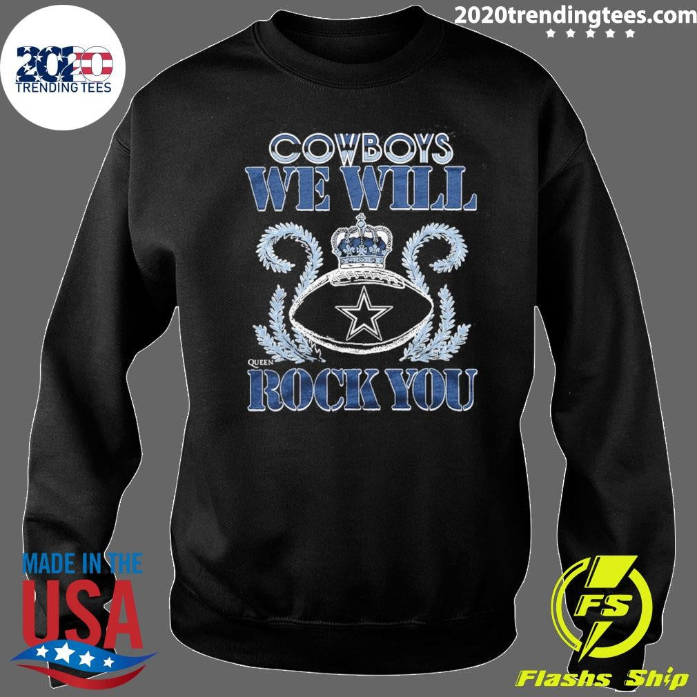 NFL 2026 Dallas Cowboys Homage We Will Rock You Schedule Queen Tri-Blend Shirt