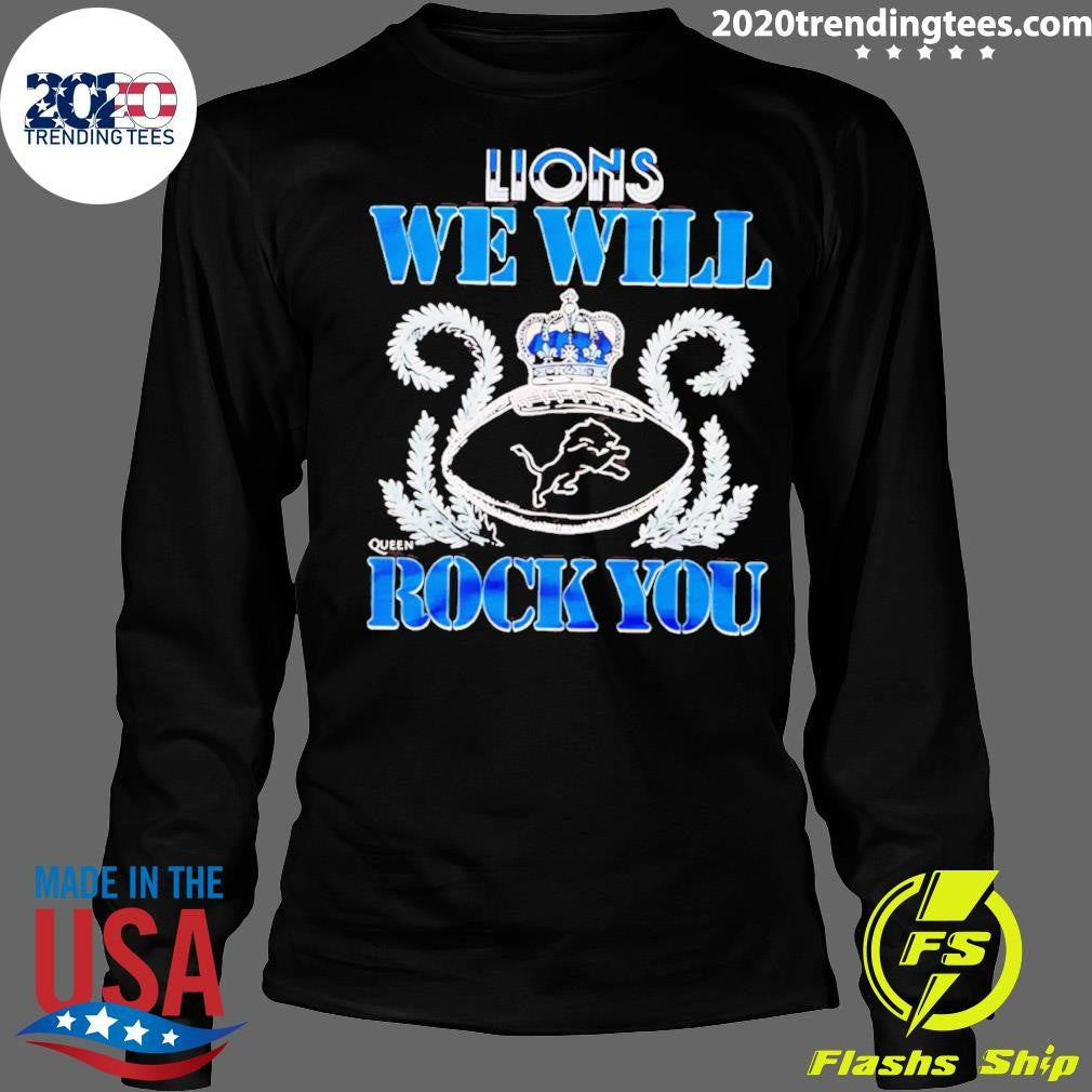 NFL 2026 Detroit Lions Homage We Will Rock You Schedule Queen Tri-Blend Shirt