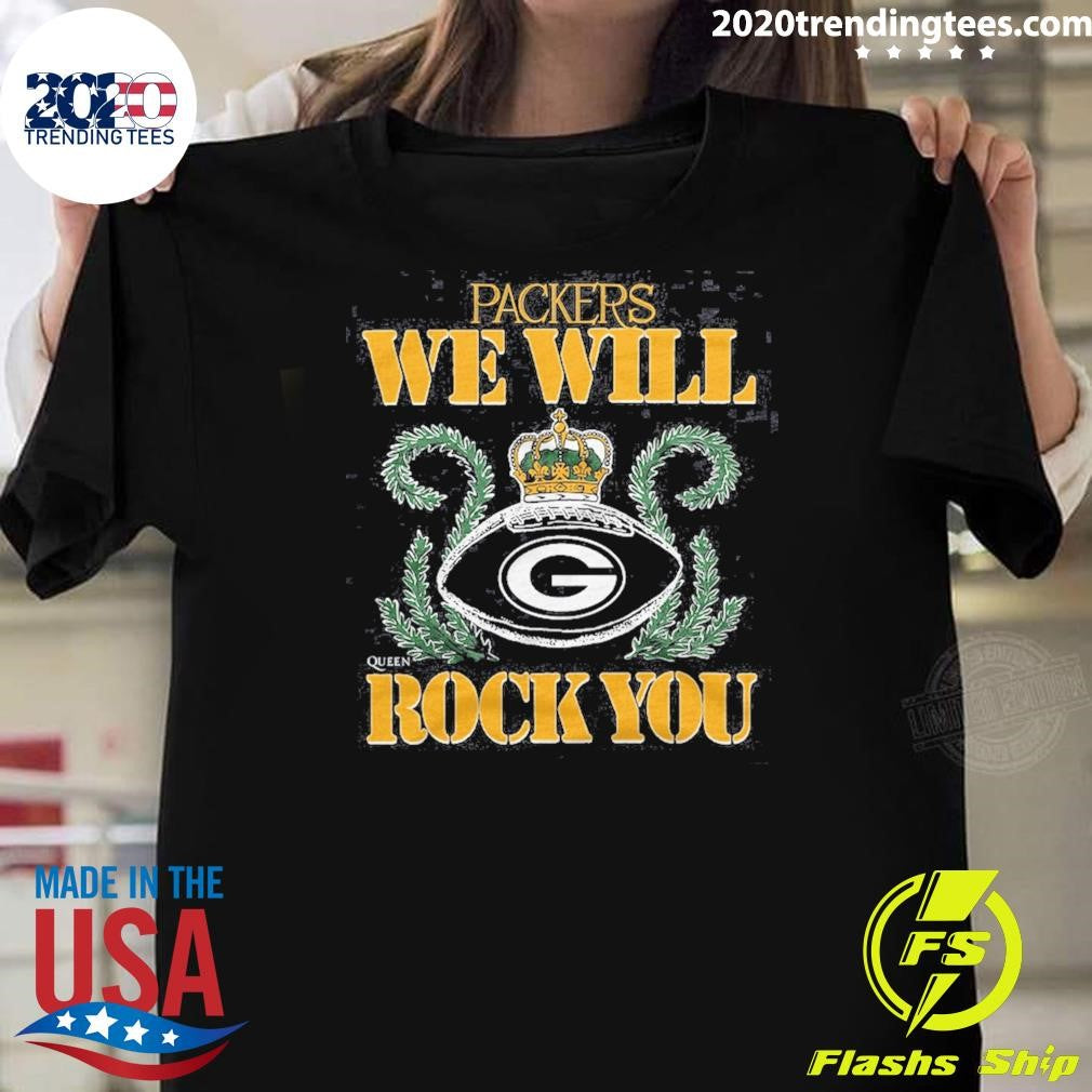 NFL 2026 Green Bay Packers Homage We Will Rock You Schedule Queen Tri-Blend Shirt