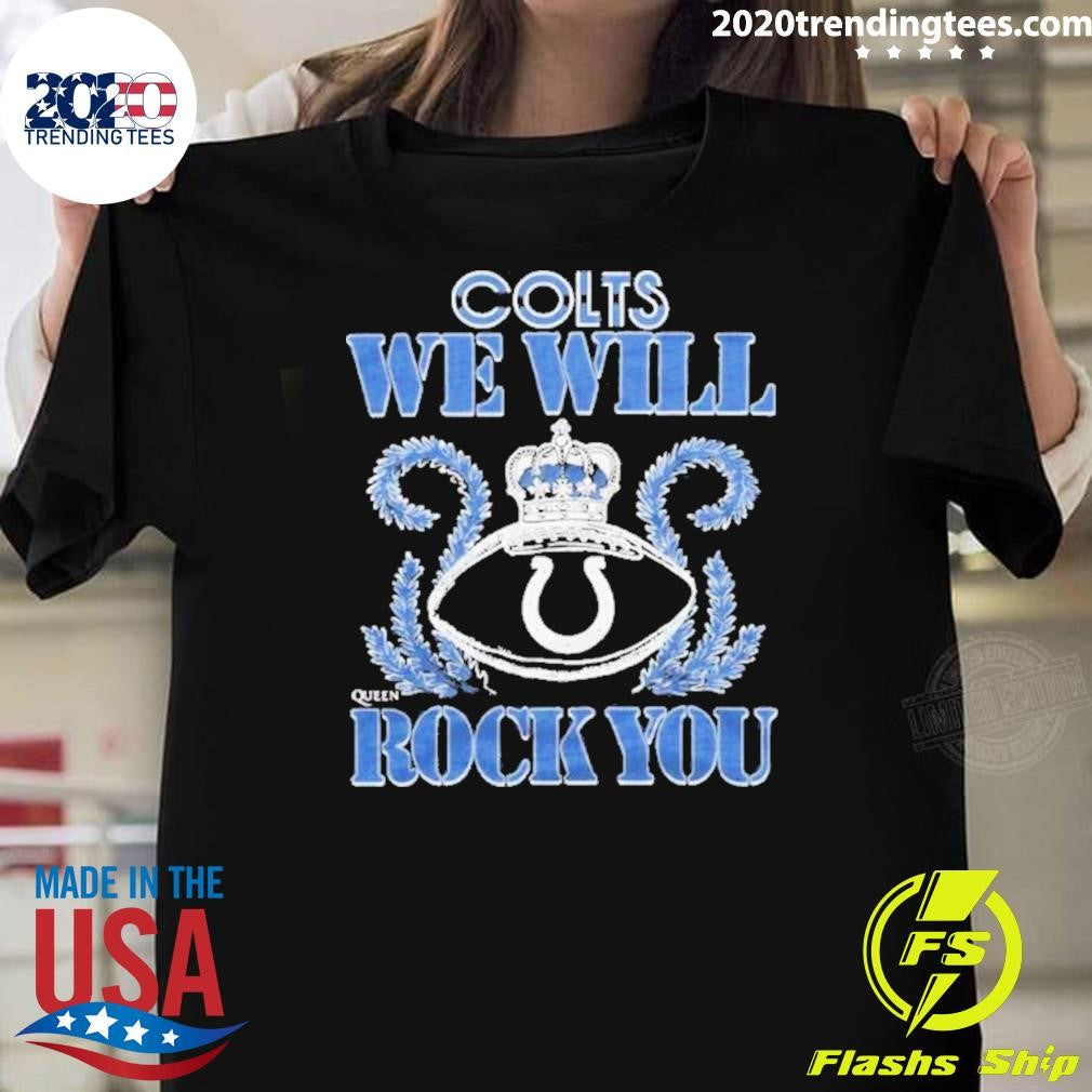 NFL 2026 Indianapolis Colts Homage We Will Rock You Schedule Queen Tri-Blend Shirt