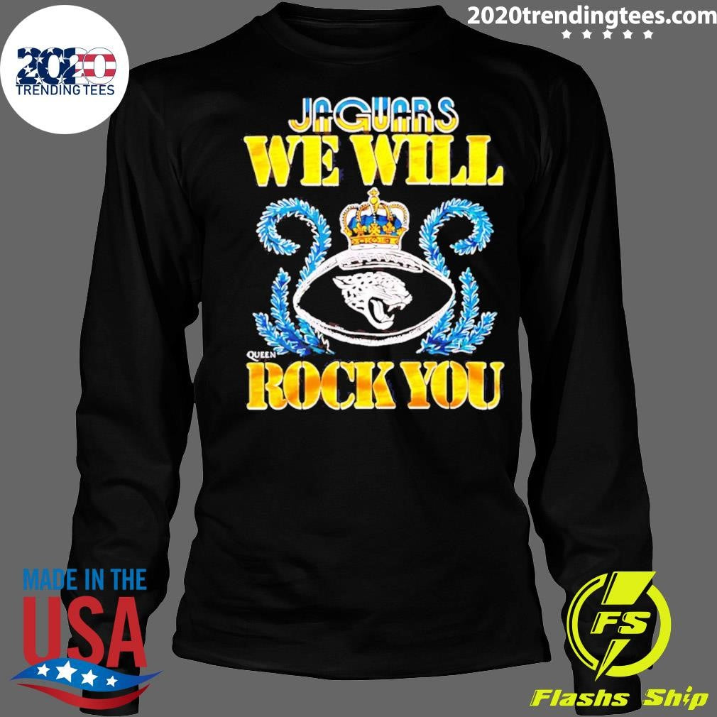 NFL 2026 Jacksonville Jaguars Homage We Will Rock You Schedule Queen Tri-Blend Shirt