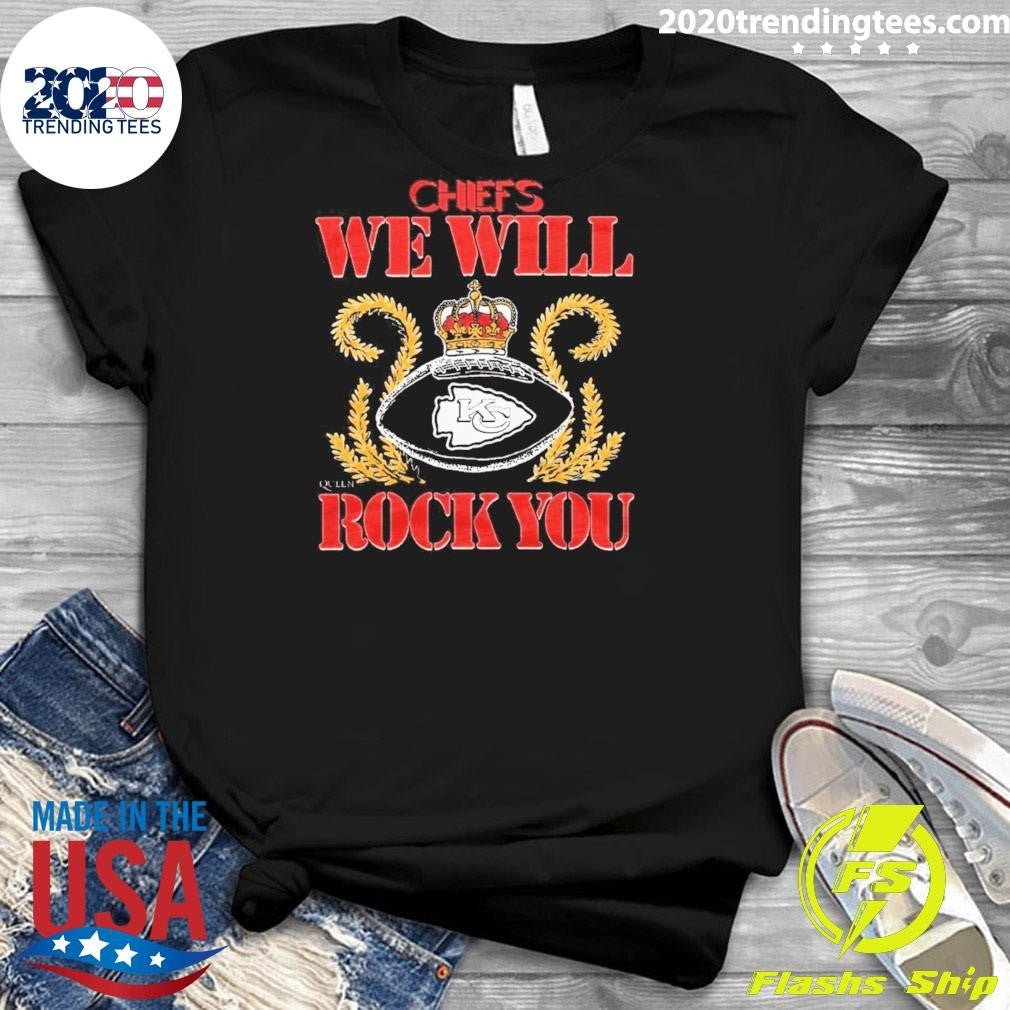 NFL 2026 Kansas City Chiefs Homage We Will Rock You Schedule Queen Tri-Blend Shirt