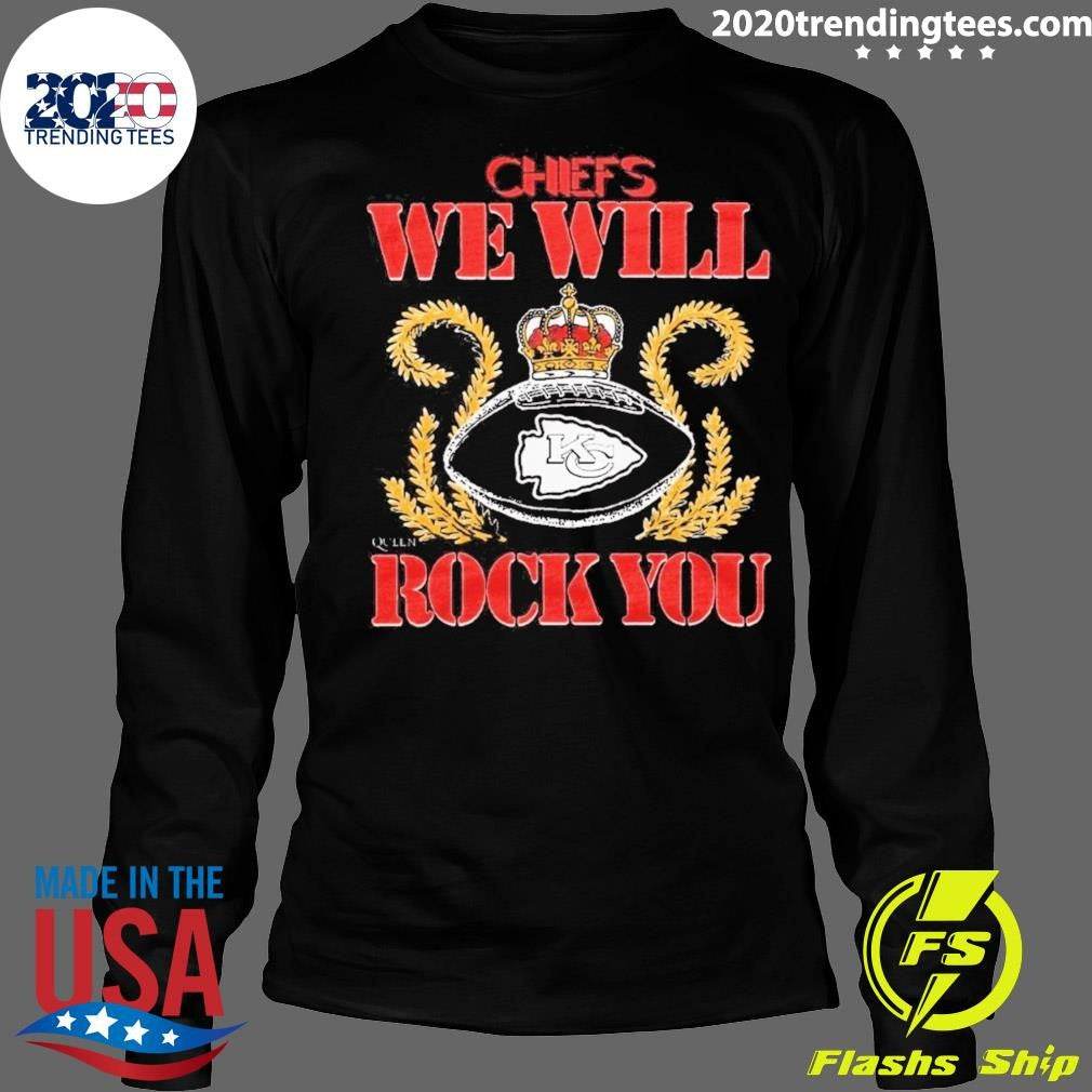 NFL 2026 Kansas City Chiefs Homage We Will Rock You Schedule Queen Tri-Blend Shirt