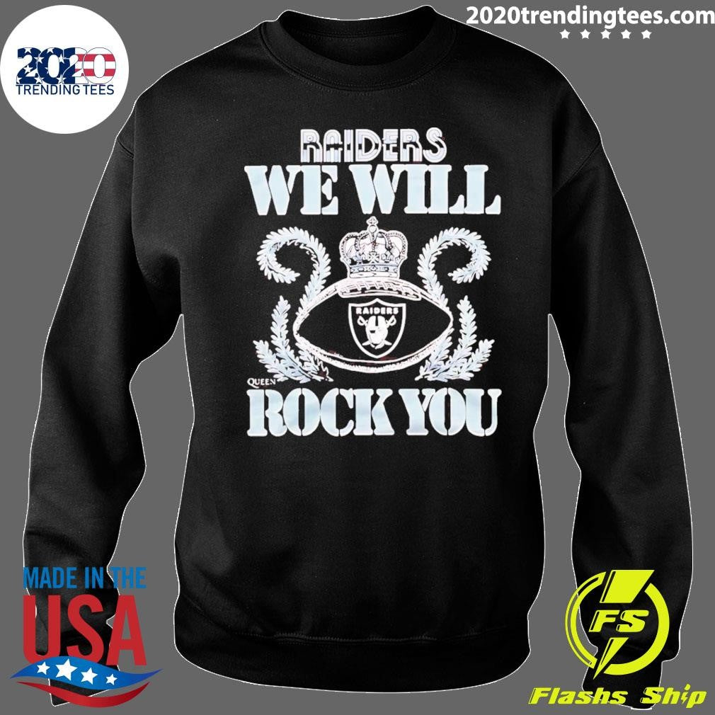 NFL 2026 Las Vegas Raiders Homage We Will Rock You Schedule Queen Tri-Blend Shirt