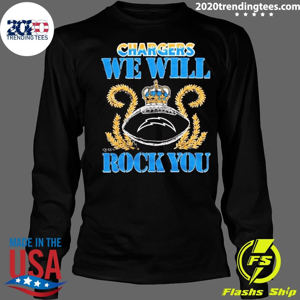 NFL 2026 Los Angeles Chargers Homage We Will Rock You Schedule Queen Tri-Blend Shirt