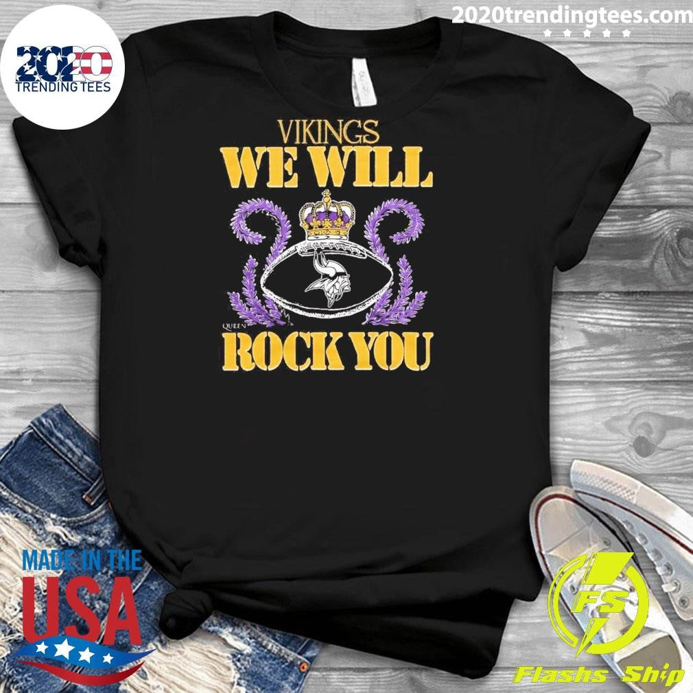 NFL 2026 Minnesota Vikings Homage We Will Rock You Schedule Queen Tri-Blend Shirt