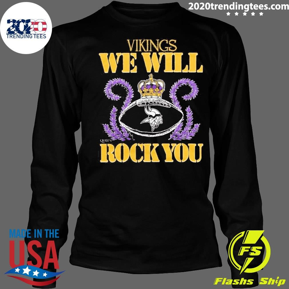 NFL 2026 Minnesota Vikings Homage We Will Rock You Schedule Queen Tri-Blend Shirt