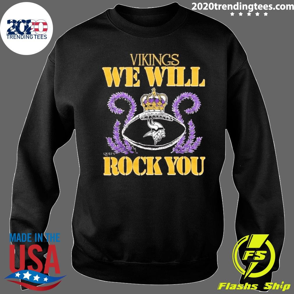 NFL 2026 Minnesota Vikings Homage We Will Rock You Schedule Queen Tri-Blend Shirt