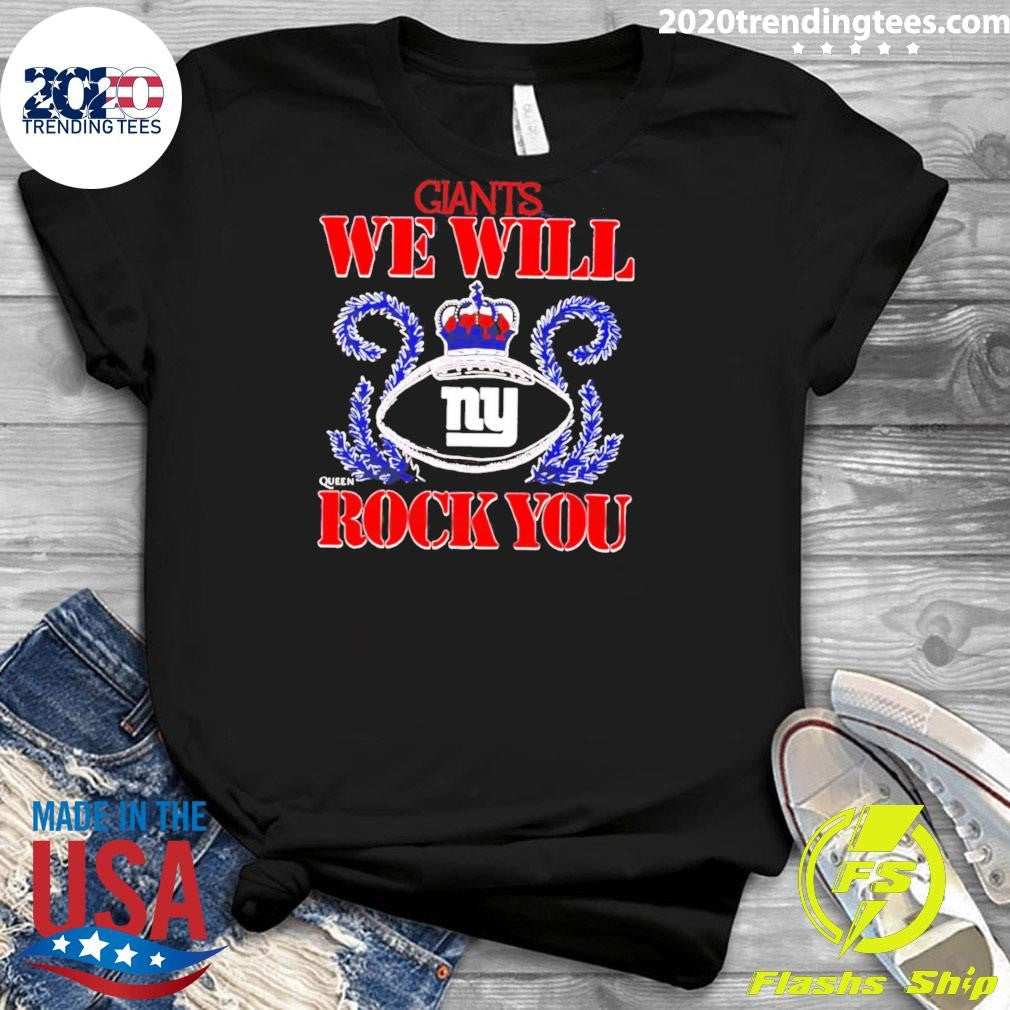 NFL 2026 New York Giants Homage We Will Rock You Schedule Queen Tri-Blend Shirt