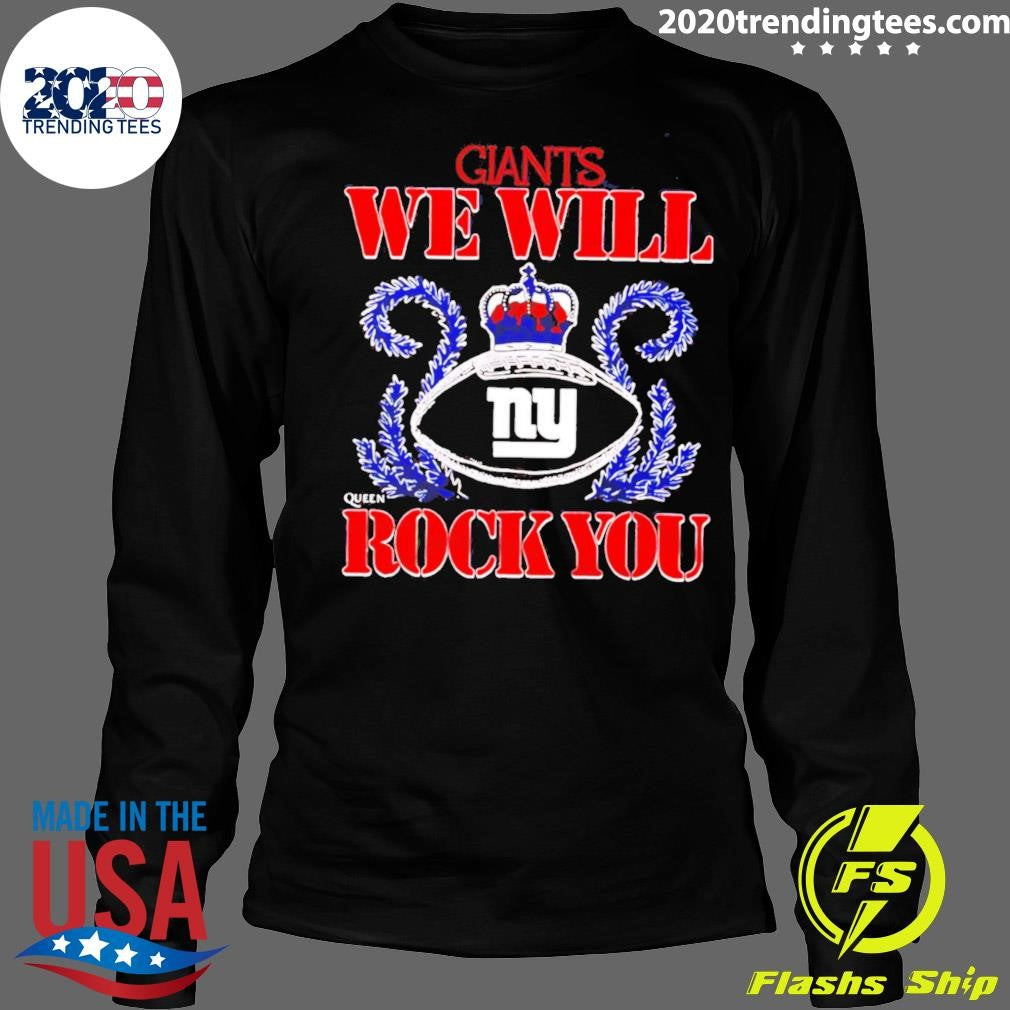 NFL 2026 New York Giants Homage We Will Rock You Schedule Queen Tri-Blend Shirt