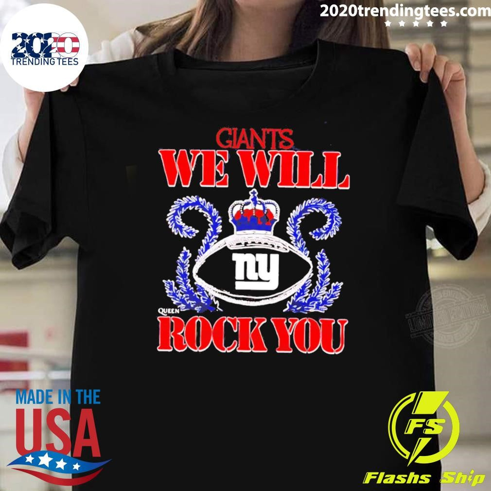 NFL 2026 New York Giants Homage We Will Rock You Schedule Queen Tri-Blend Shirt