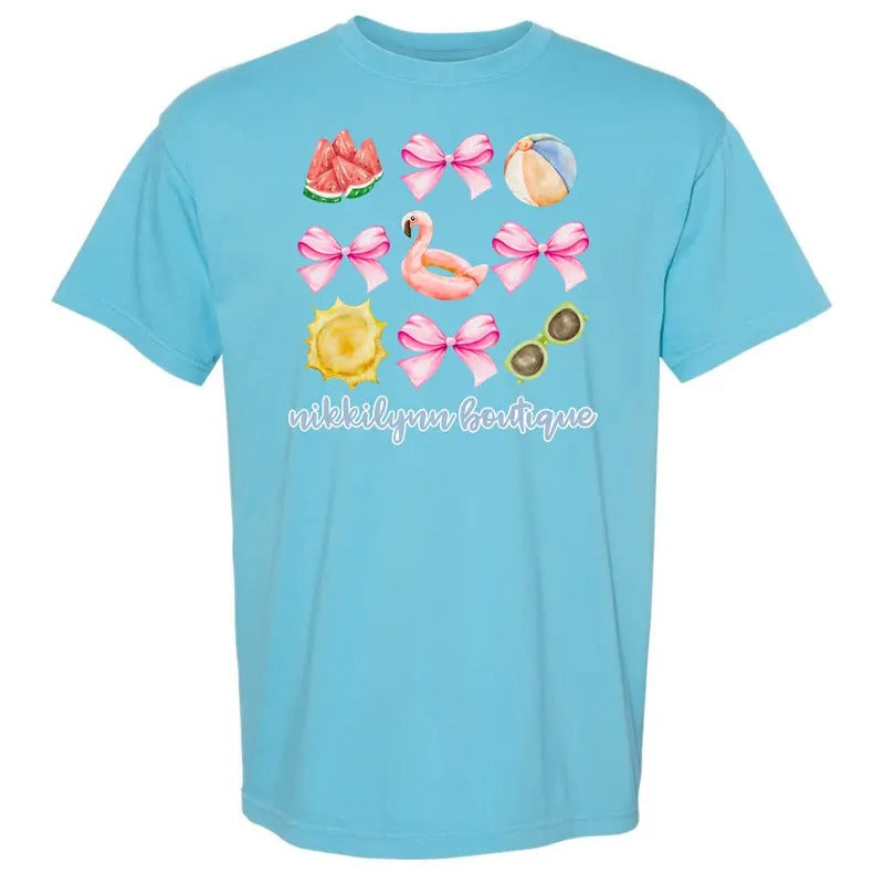 NLB Merch - Pool Day Coquette Collage Comfort Colors T-Shirt Hoodie Sweatshirt | PrintMintTees.com