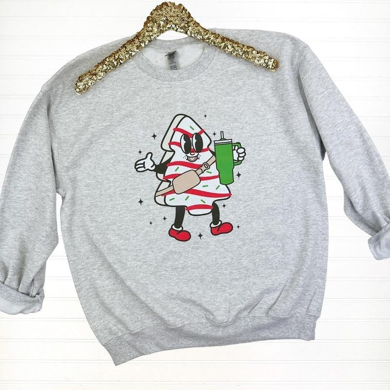 NO WORDS -- Basic Christmas Cake Gildan Sweatshirt Shirt Hoodie | PrintMintTees.com