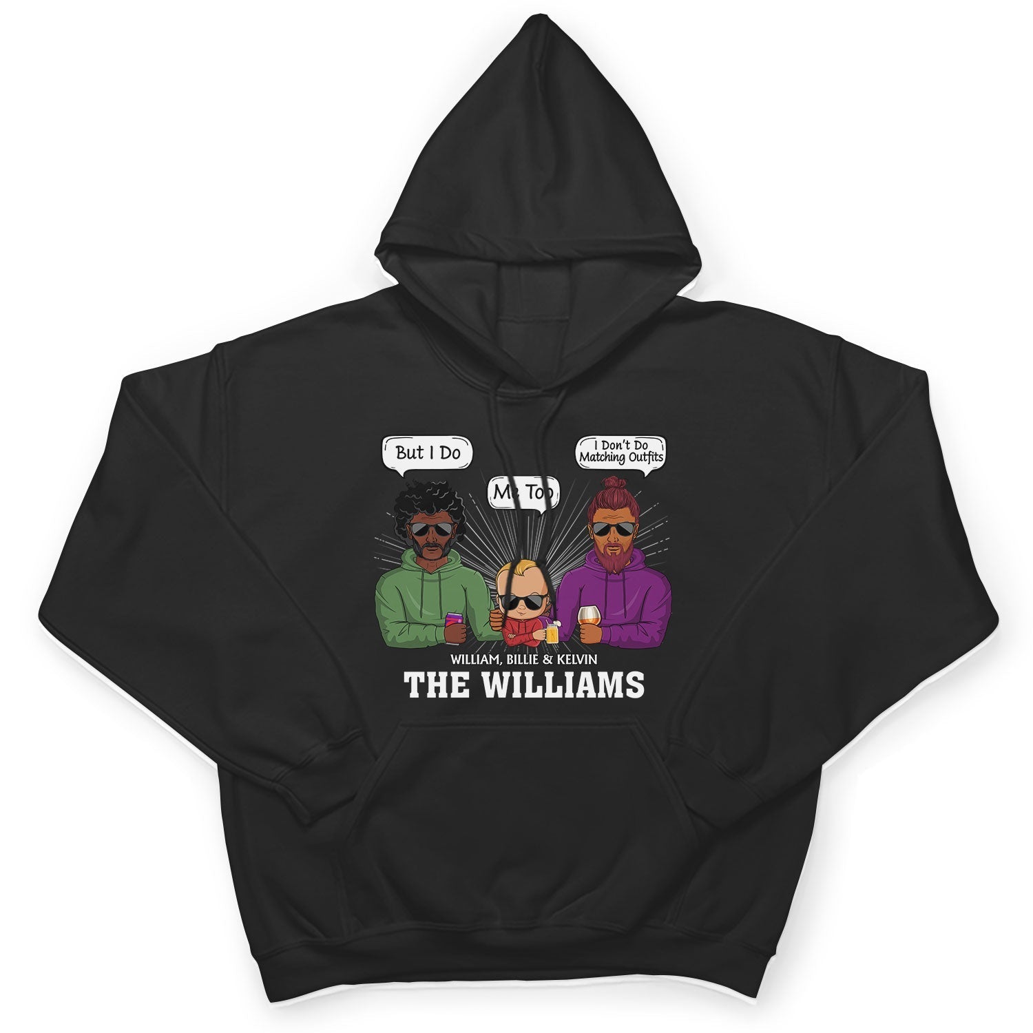 Family Don't Do Matching Outfits But I Do - Gift For Wife, Husband, Kid - Personalized Custom T Shirt